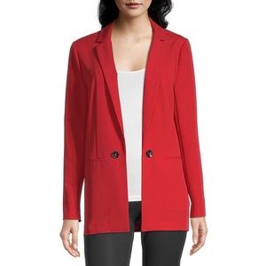 NWT Worthington Red Padded Blazer